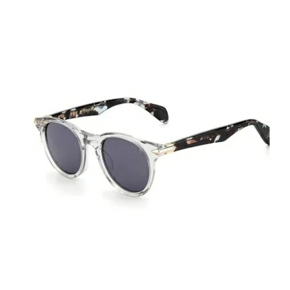 Rag & Bone Black and Gray Sunglasses - Clear & Tortoiseshell Print Aceta…